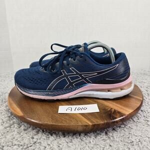 Asics Gel-KKayano 28 Mako Blue Barely Rose Athletic Daily Running Shoes Womens 9